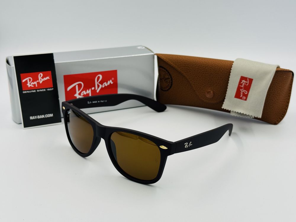 Солнцезащитные очки Ray Ban Wayfarer 2140 Matte Brown 54мм стекло