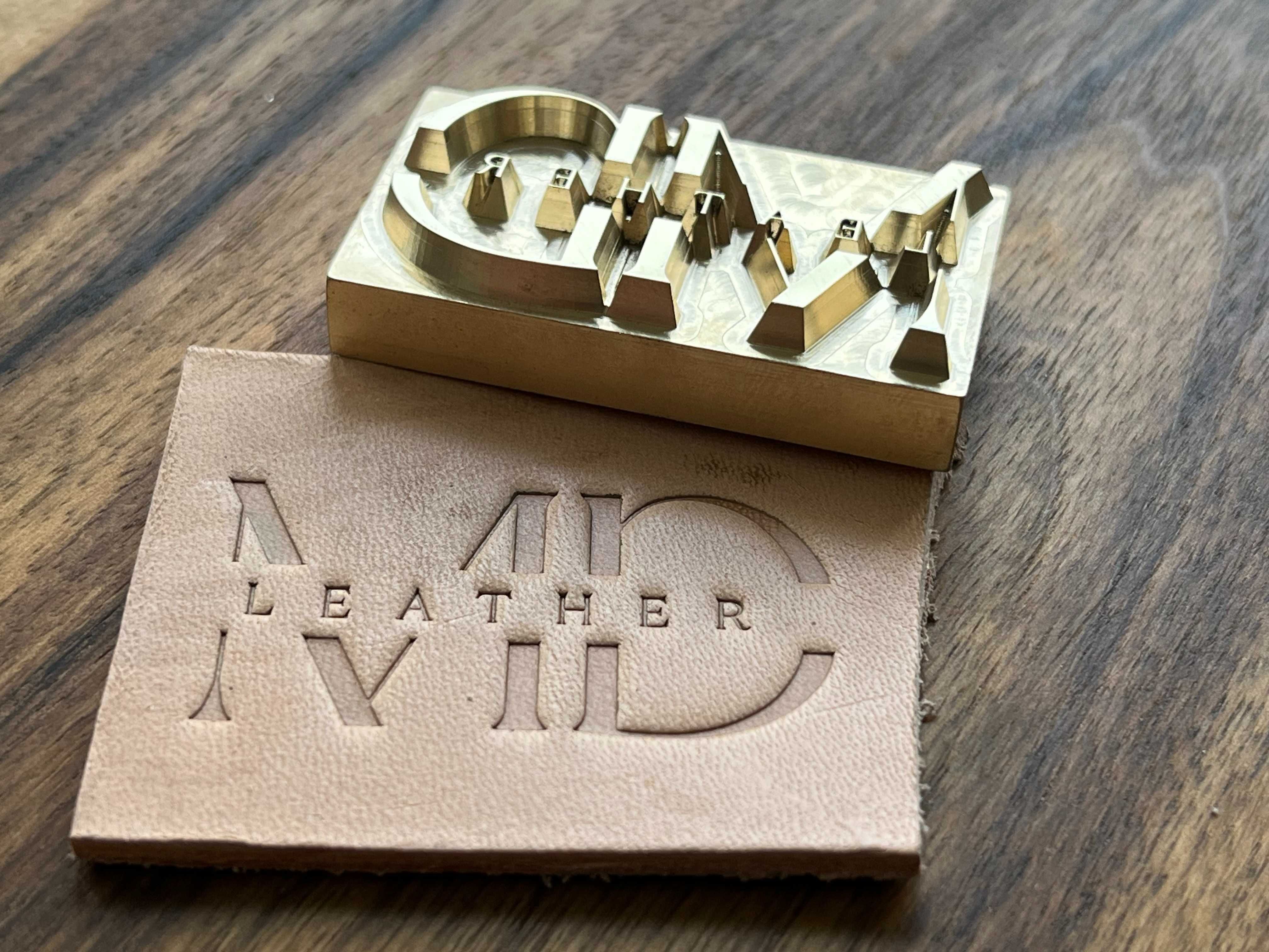 Hot stamp stempel grawer logo do znakowania tłoczenia skóry drewna