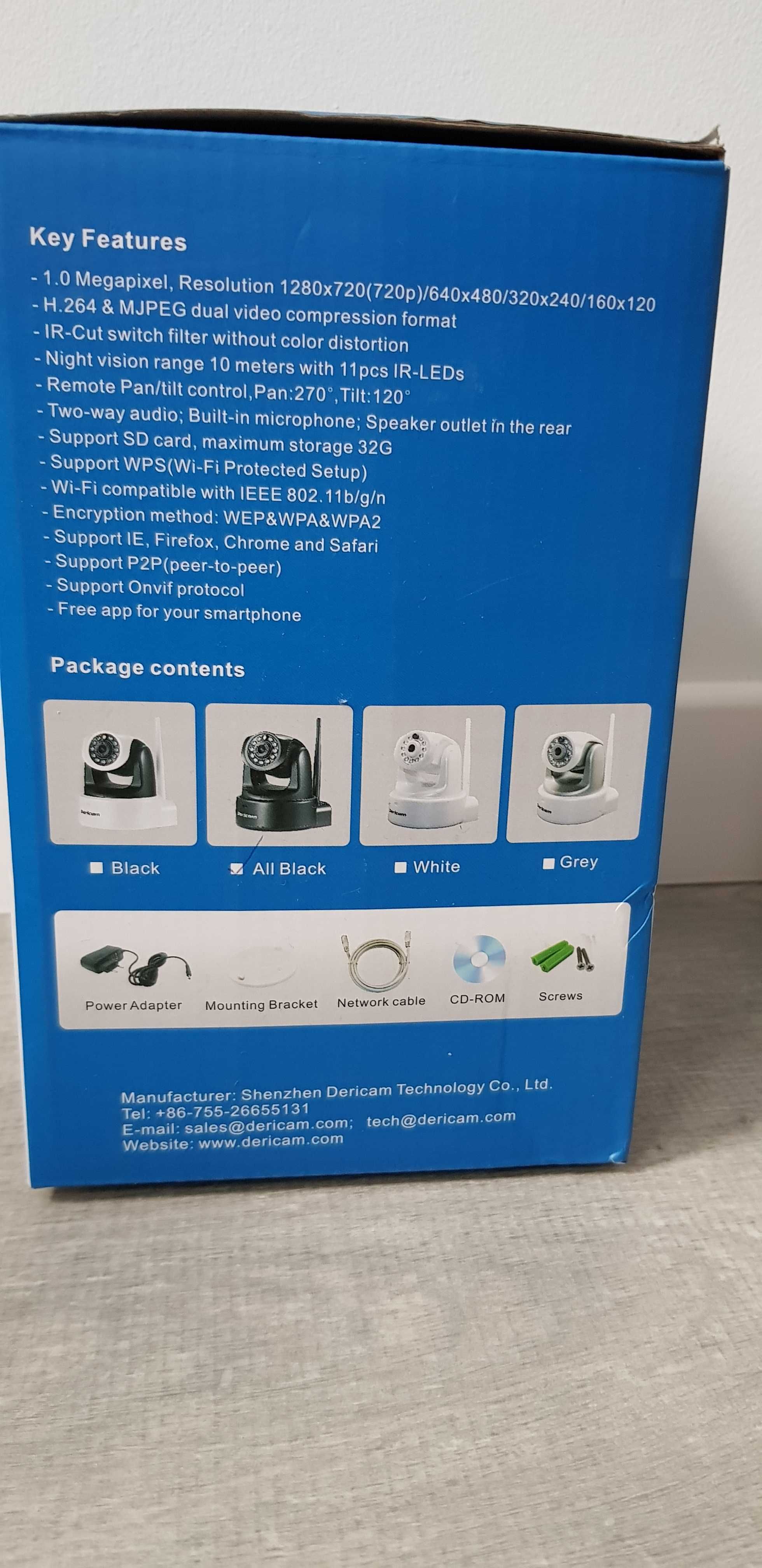 Dericam Mega-pixel IP Camera - Kamera Wi Fi - 2 szt.