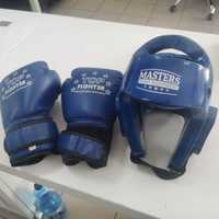 rękawice bokserskie + kask Top Fighter Masters