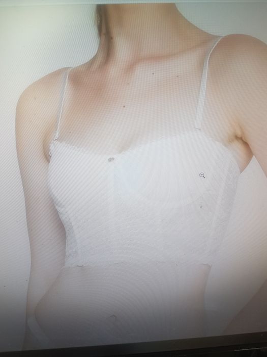 gorset stanik biustonosz Cotton on Body 85B 80C biały NOWY