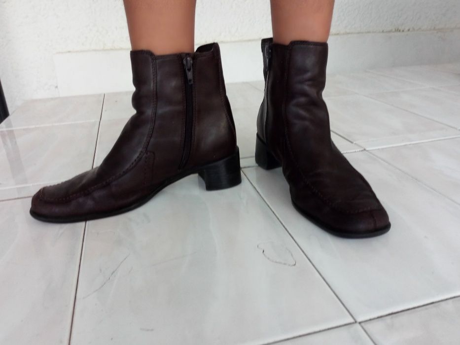 Botas senhora castanhas tamanho 36