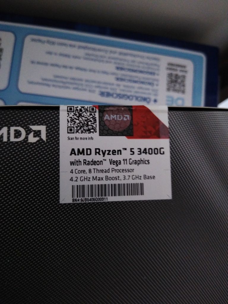 Ryzen 5 3400G cpu selado