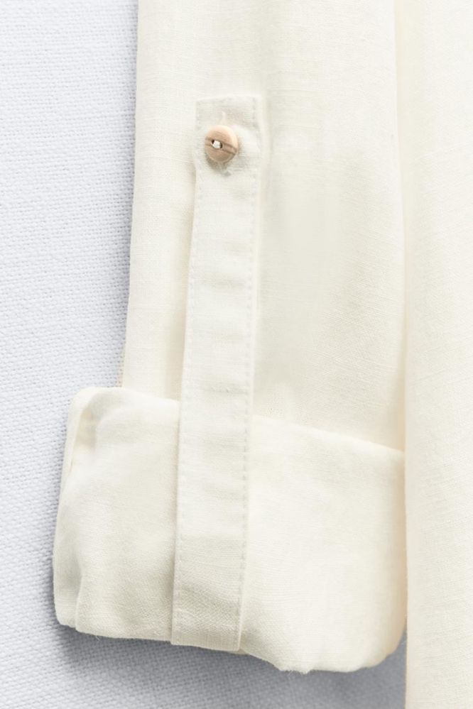 Платье льняное zara