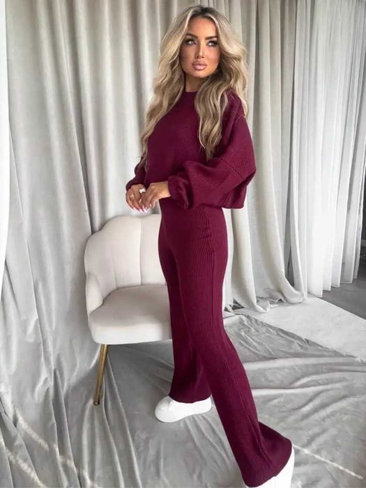 Komplet damski ANGEL By Me – bordowy rozmiar M