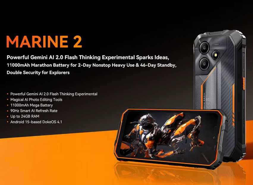 Oscal Marine 2. 12Gb(4+8)/64Gb +SD card 256Gb, 11000ma, NFC