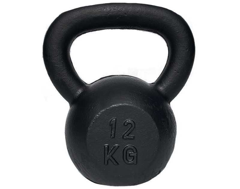Kettlebell 12 kg żeliwny kettle kula odważnik DW