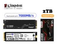 SSD Disk Kingston KC3000 2TB NVMe 2280 PCIe4x4 7000MB/s PC PS5 ноутбук