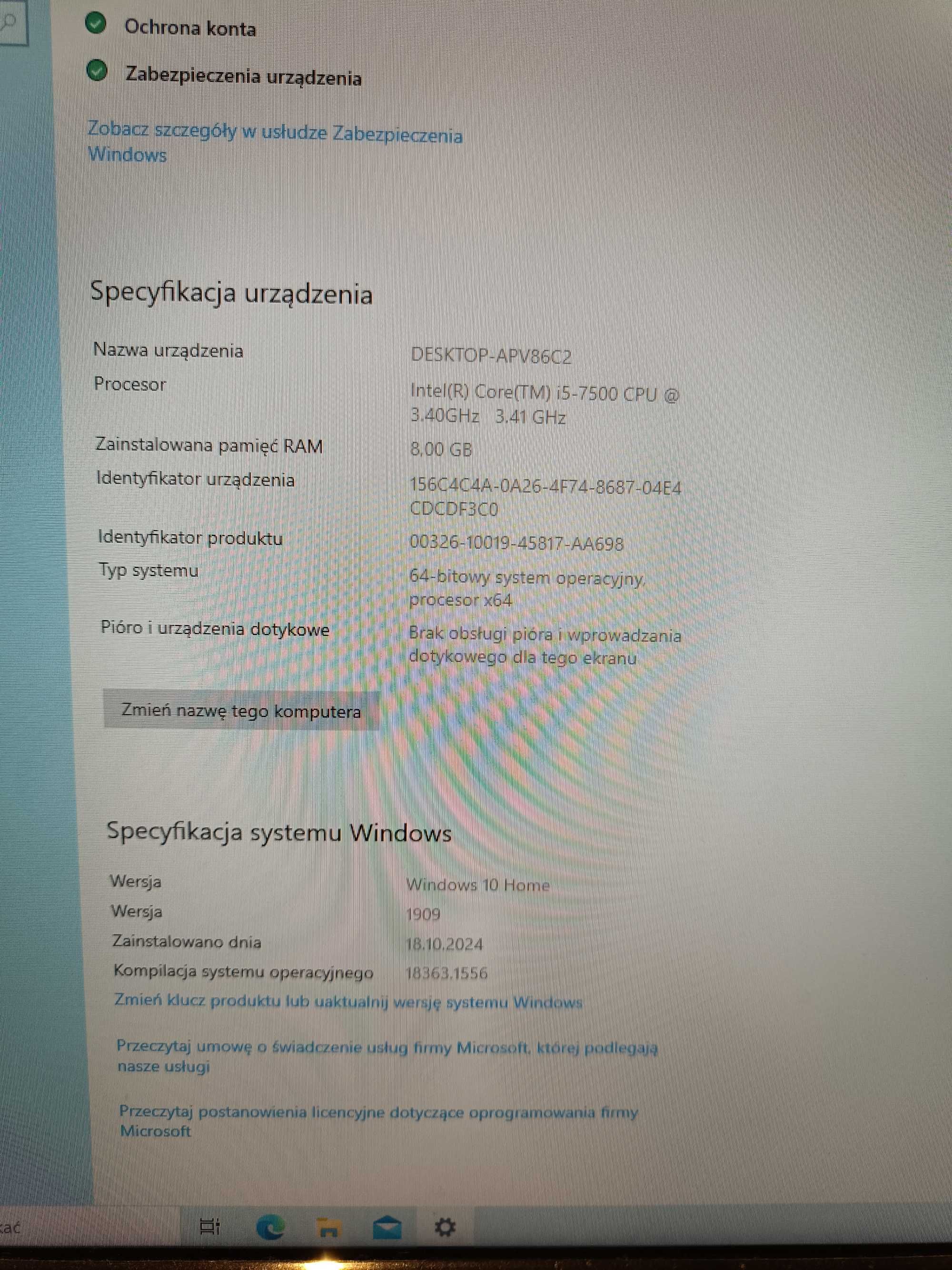 Komputer - core i5-7500 GTX1050