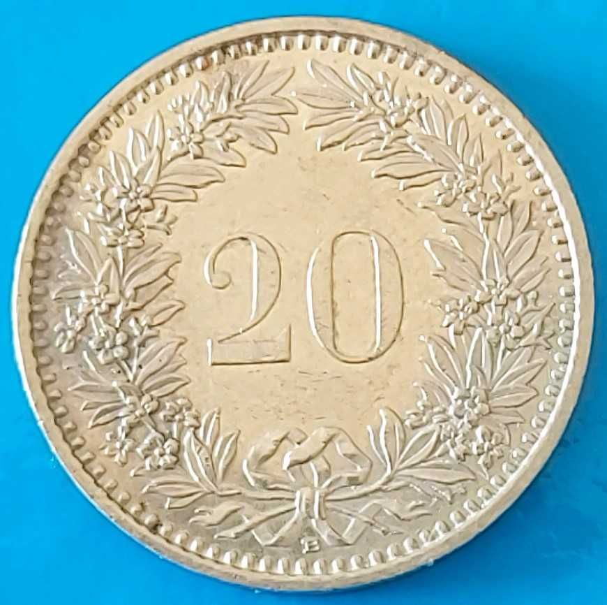 20 Rappen  de 1998  da Suíça