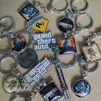 Porta-Chaves Jogos The Last Of Us, Resident Evil, Watch Dogs, GTA
