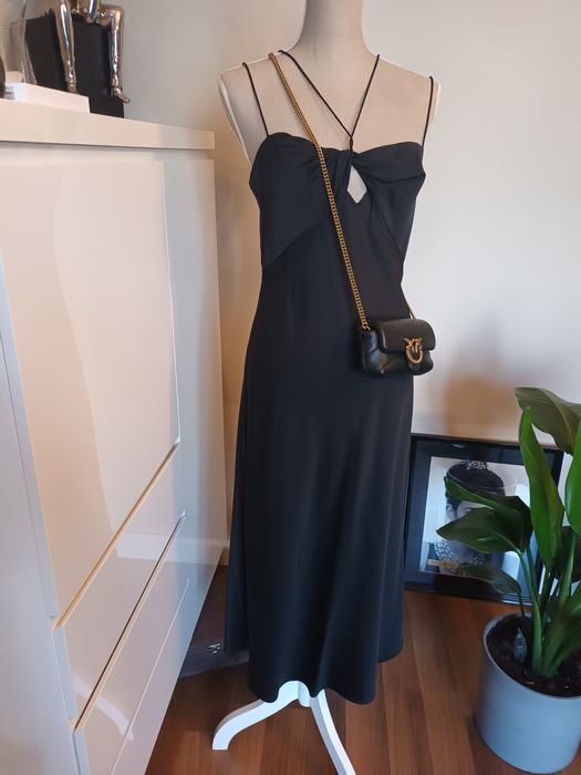 Sukienka satynowa Calvin Klein