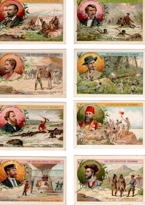CROMOLITOGRAFIA - Exploradores célebres