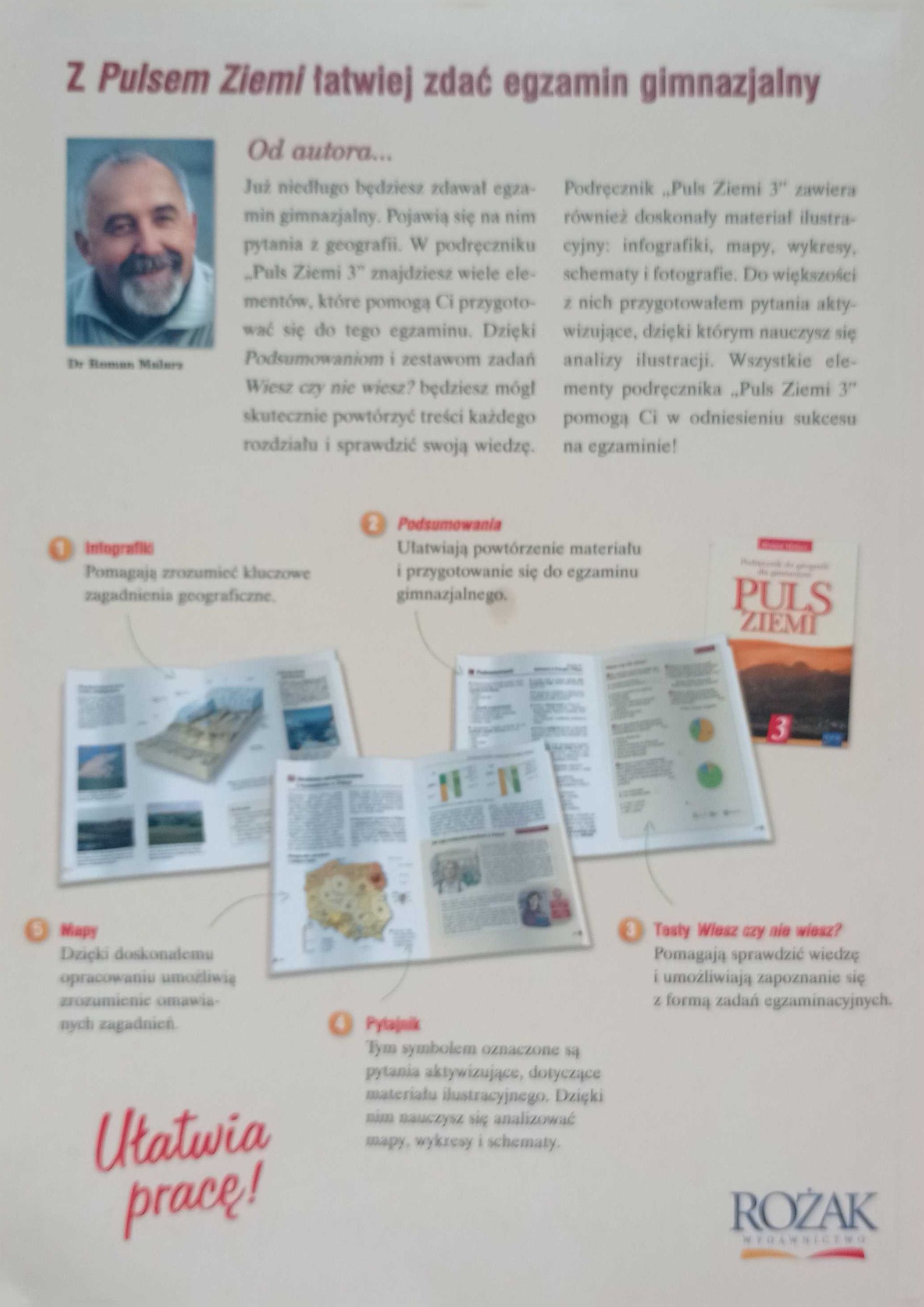 Puls Ziemi podręcznik Geografia gimnazjum wyd. ROŻAK