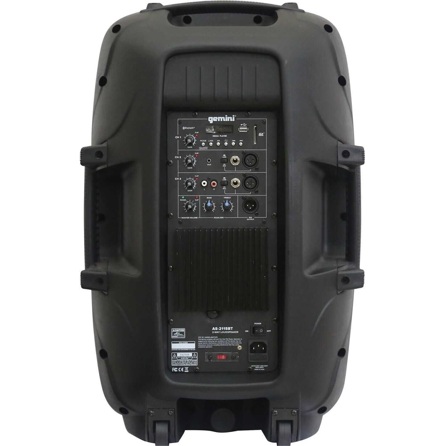Gemini AS-2115BT - kolumna aktywna MP3 Bluetooth