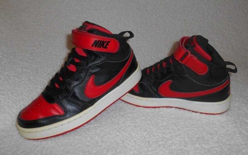 Nike, р.38,5 (ст.25 см) хайтопы кроссовки оригинал кожа