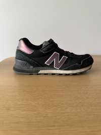 Czarne sneakersy New Balance Wl515Csd zamsz fiolet tęgość B