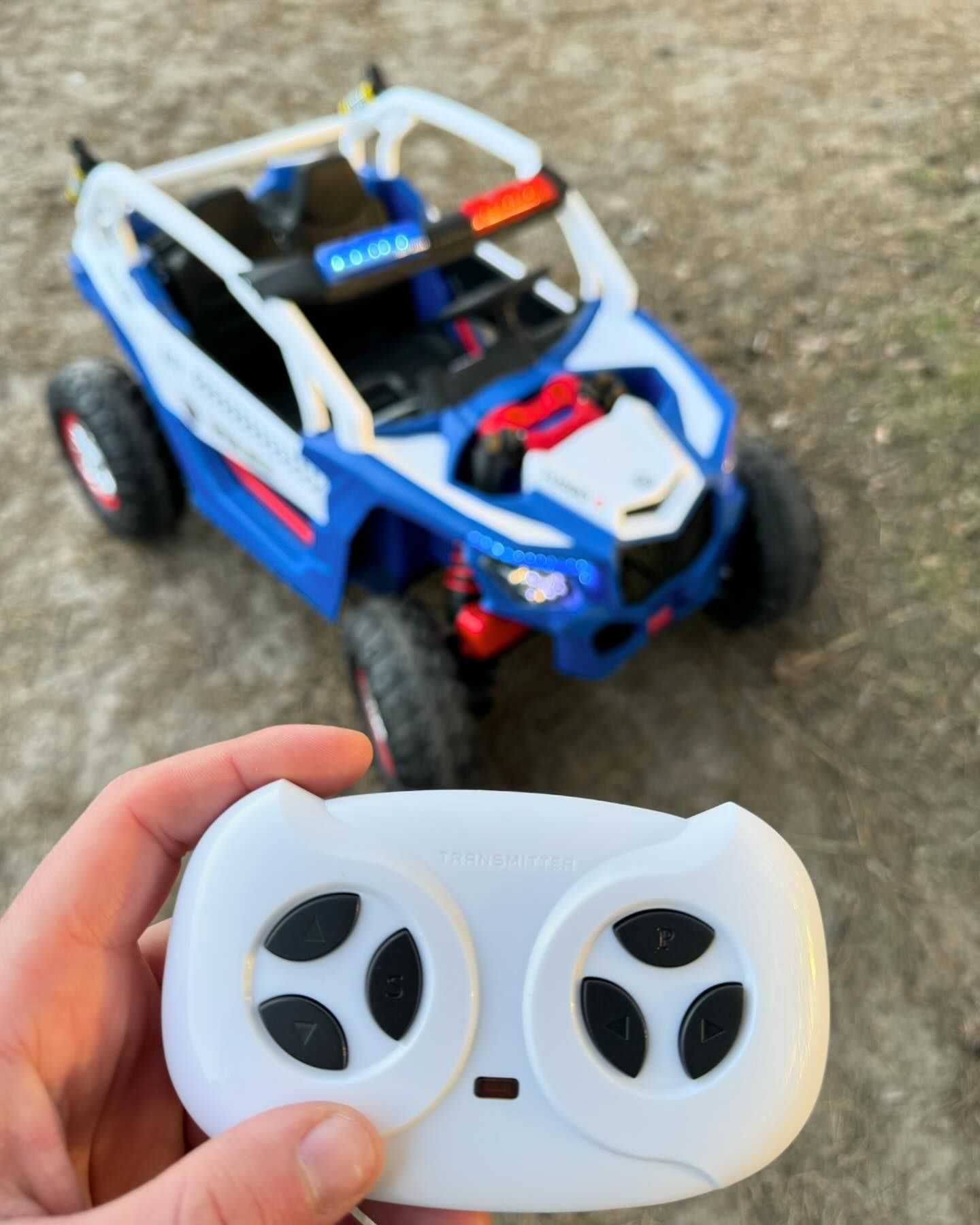 Wielkie mocne autko POLICJA 4x200W 24V 9Ah dla dzieci akumulator !!!