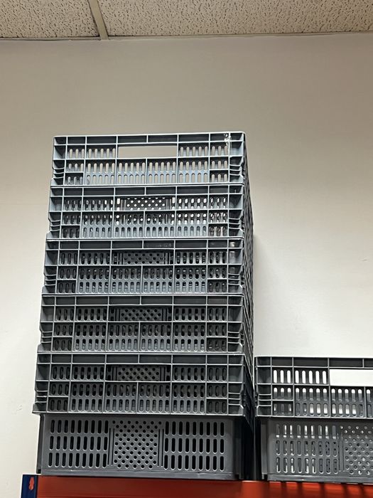 Caixa Plástica Perfurada e Empilhável 40x60x20 cm – Excelente Estado