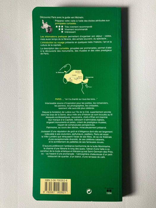 Guide de Tourisme Michelin - Paris