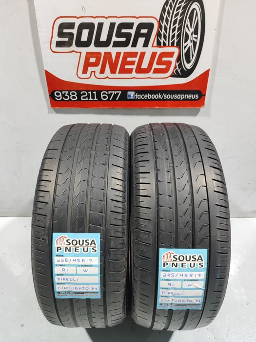 2 pneus semi novos 225-45R17 Pirelli - Oferta dos Portes