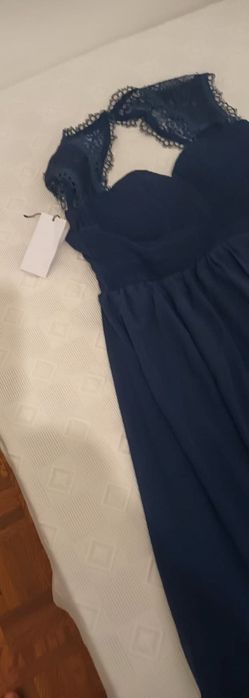 Vestido de cerimónia azul marinho Novo