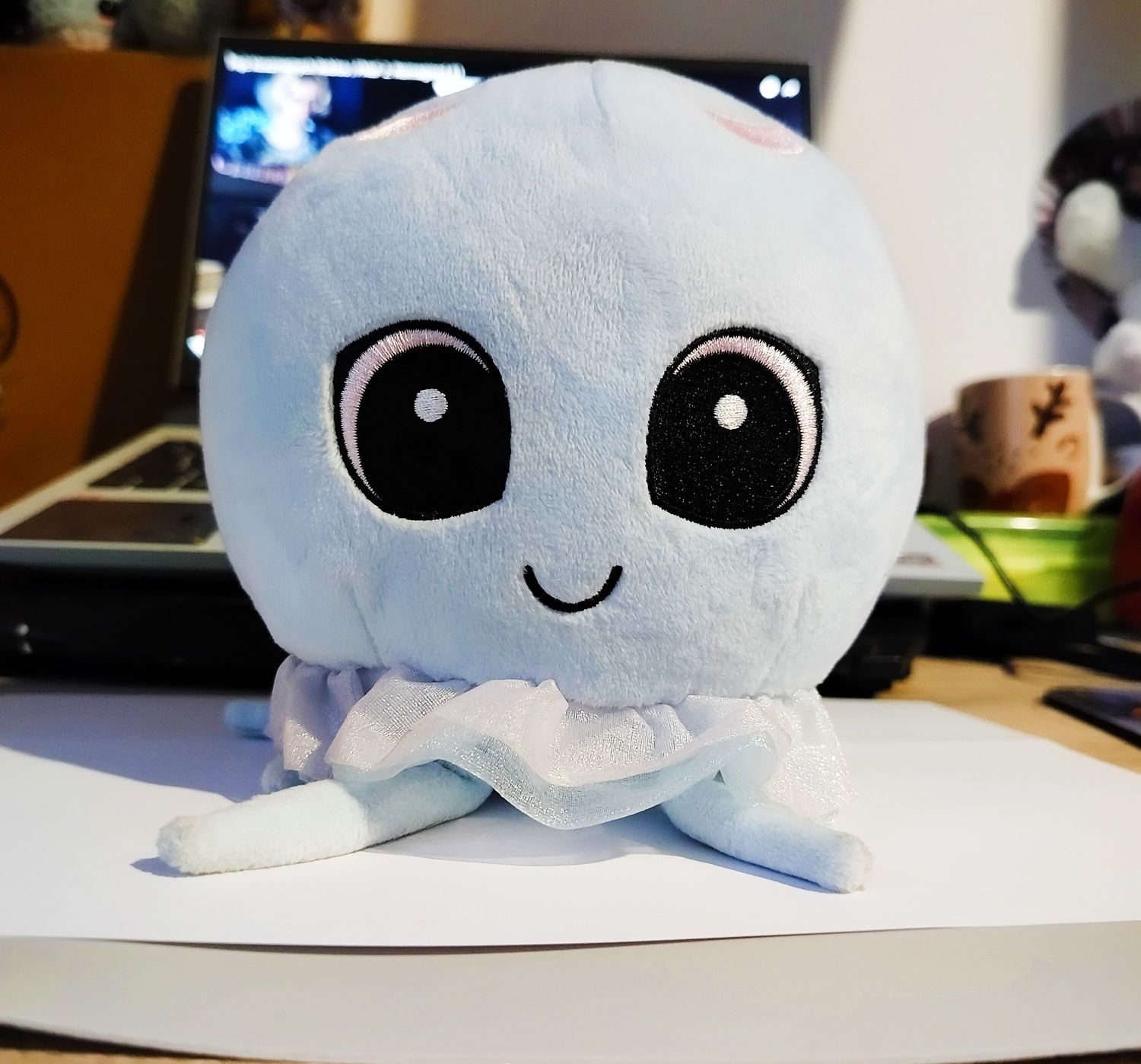 Meduza Milena jellyfish maskotka pluszak pluszowa zabawka niebieska