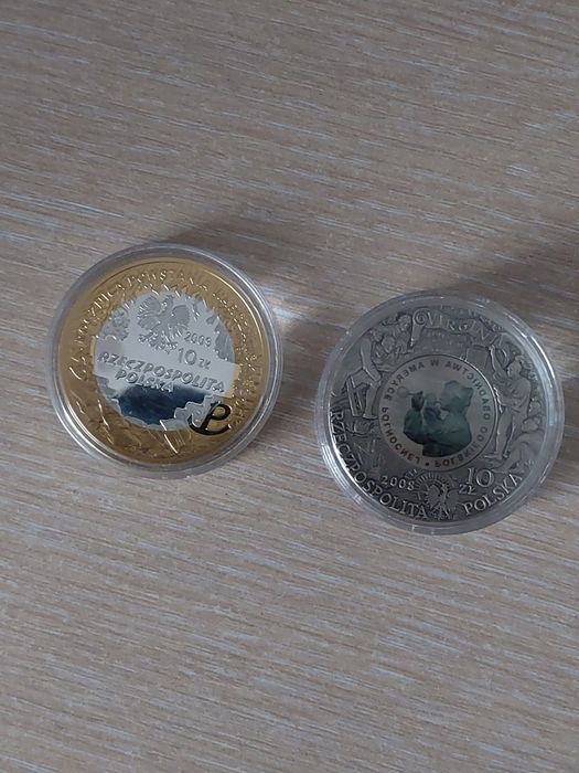 Monety srebrne kolekcjonerskie 10zł srebro