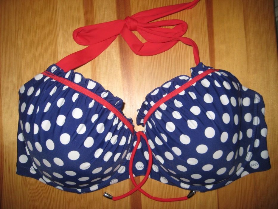 Pour Moi? góra stroju kąpielowego stanik bikini 85F 38F nowy fiszbiny