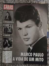 Revista Caras do Marco Paulo autografafa