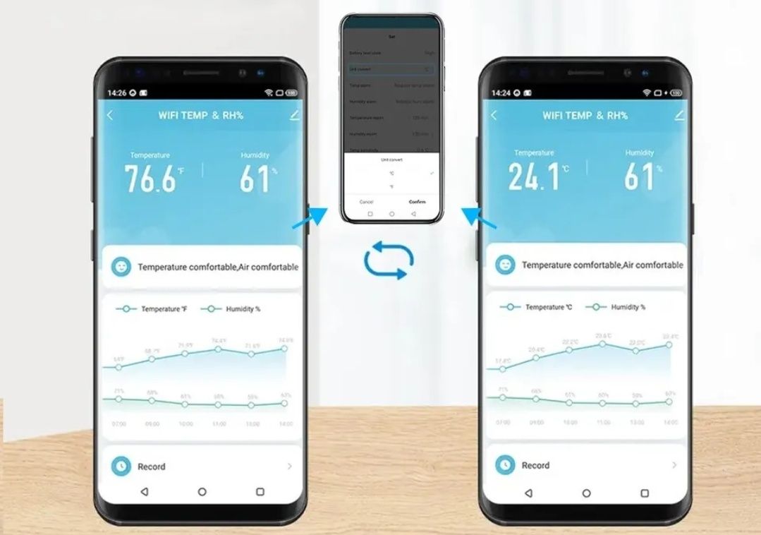 Czujnik temperatury wilgotności Wi-Fi Smart Life inteligentny dom TH08