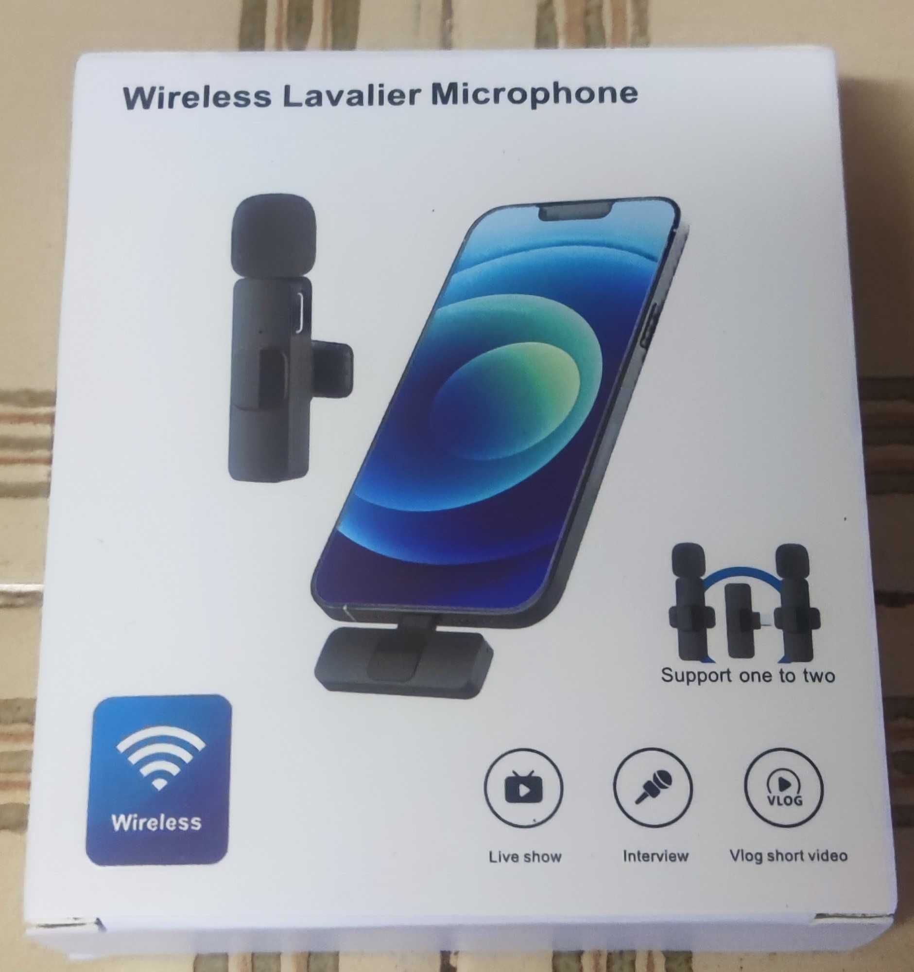 Microfone de lapela sem fios
