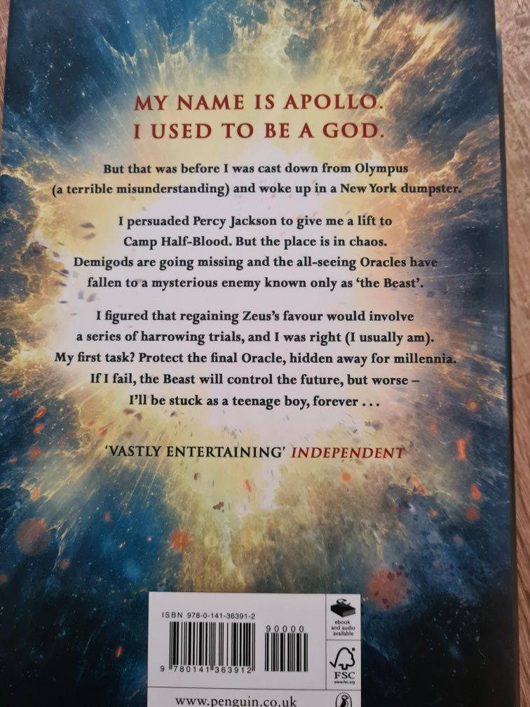 Hidden Oracle (The Trials of Apollo Book 1), Rick Riordan