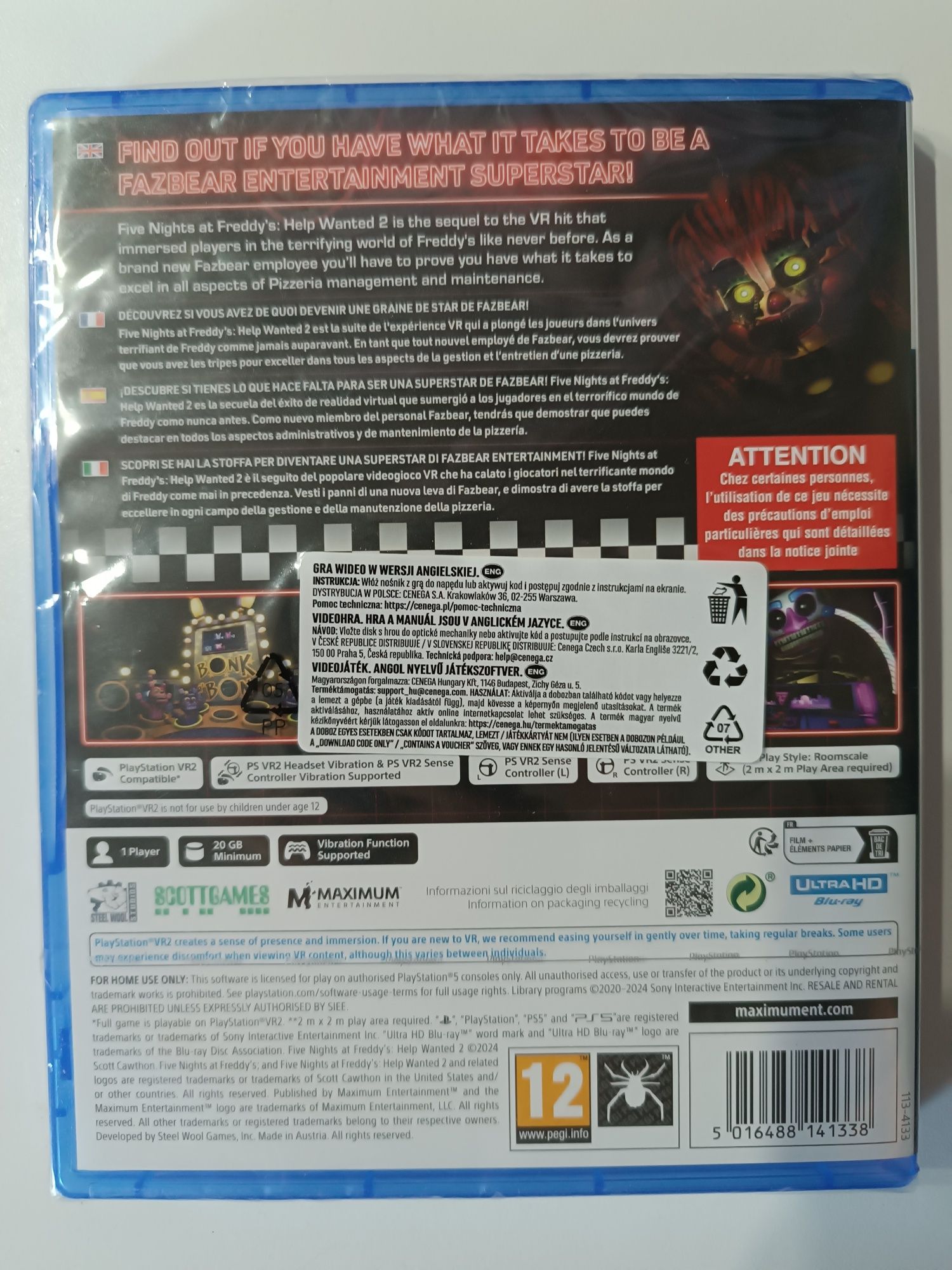 Gra Five Nights at Freddy's: Help Wanted 2 ps5/ ps vr2