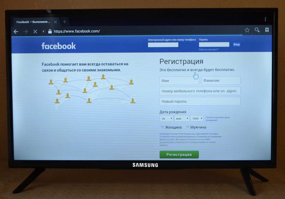 Голосовой телевизор Samsung 4K 32' 2/16GB SmartTV+T2,Самсунг+ПОДАРОК