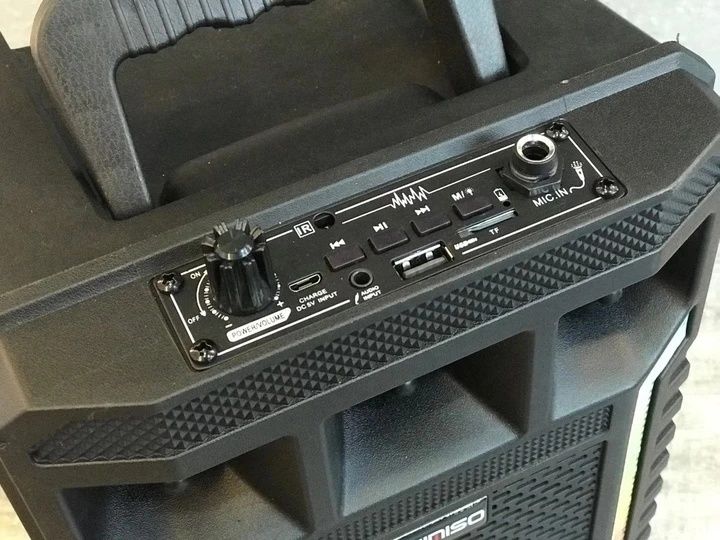 Портативная колонка Kimiso QS-627 на 10 Вт, 1200 мА/ч с микрофоном