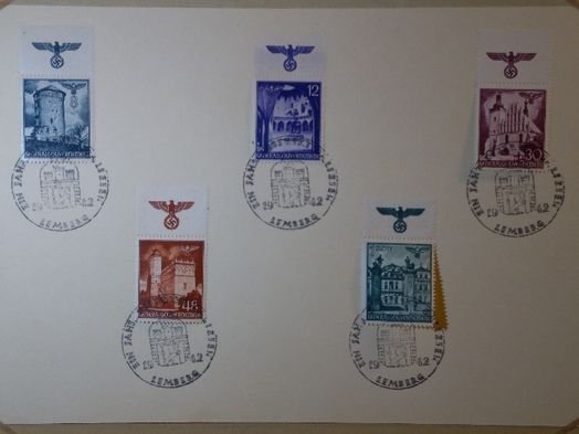 GENERALNA GUBERNIA znaczki pocztowe 1940-44 stemple okolicznościowe