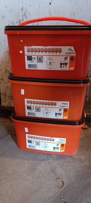 SPIT mocowanie gwoździe HSBR14mm listwa 1000szt. 3 wiaderka