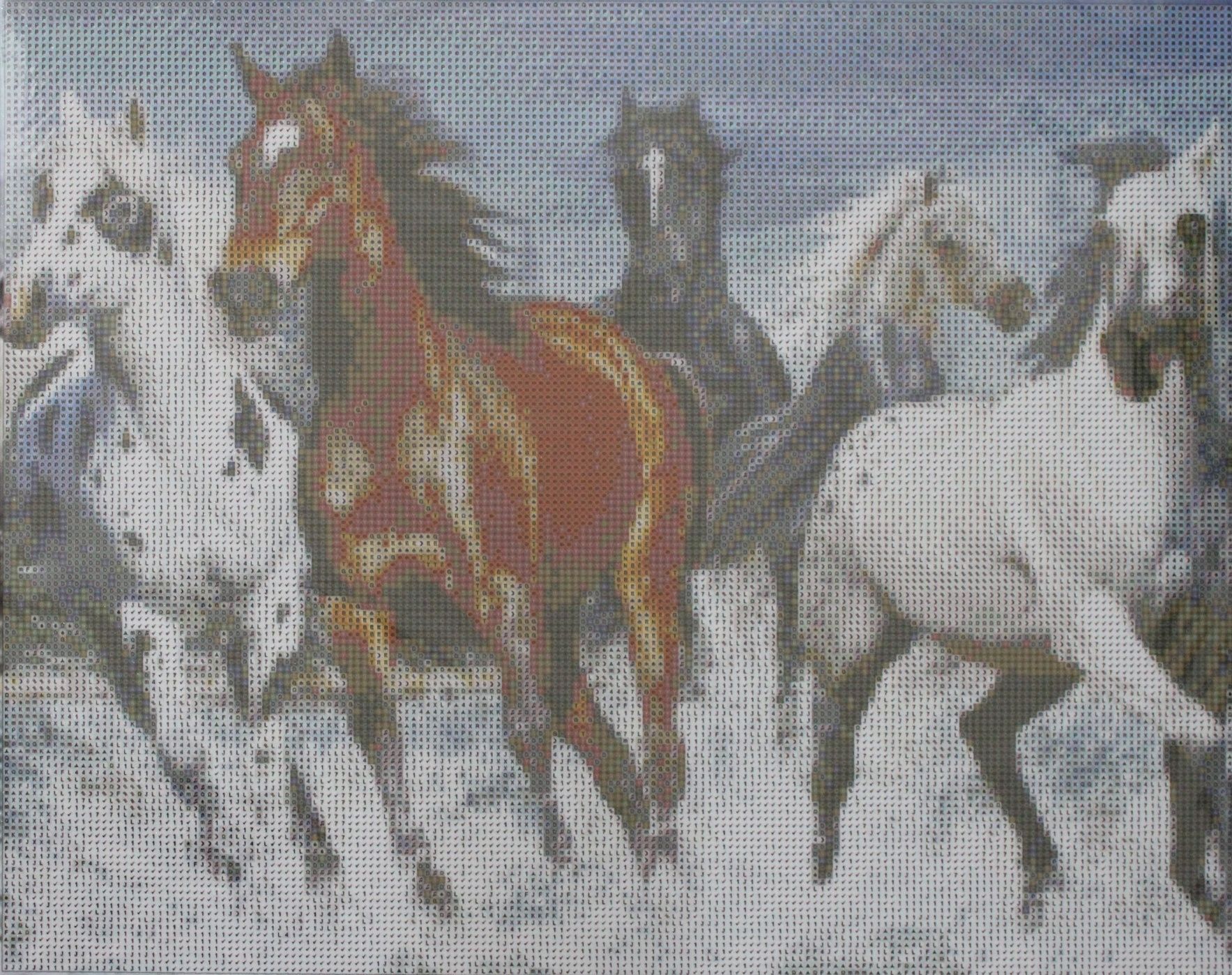 Haft diamentowy obraz na ramie 40x50 konie
