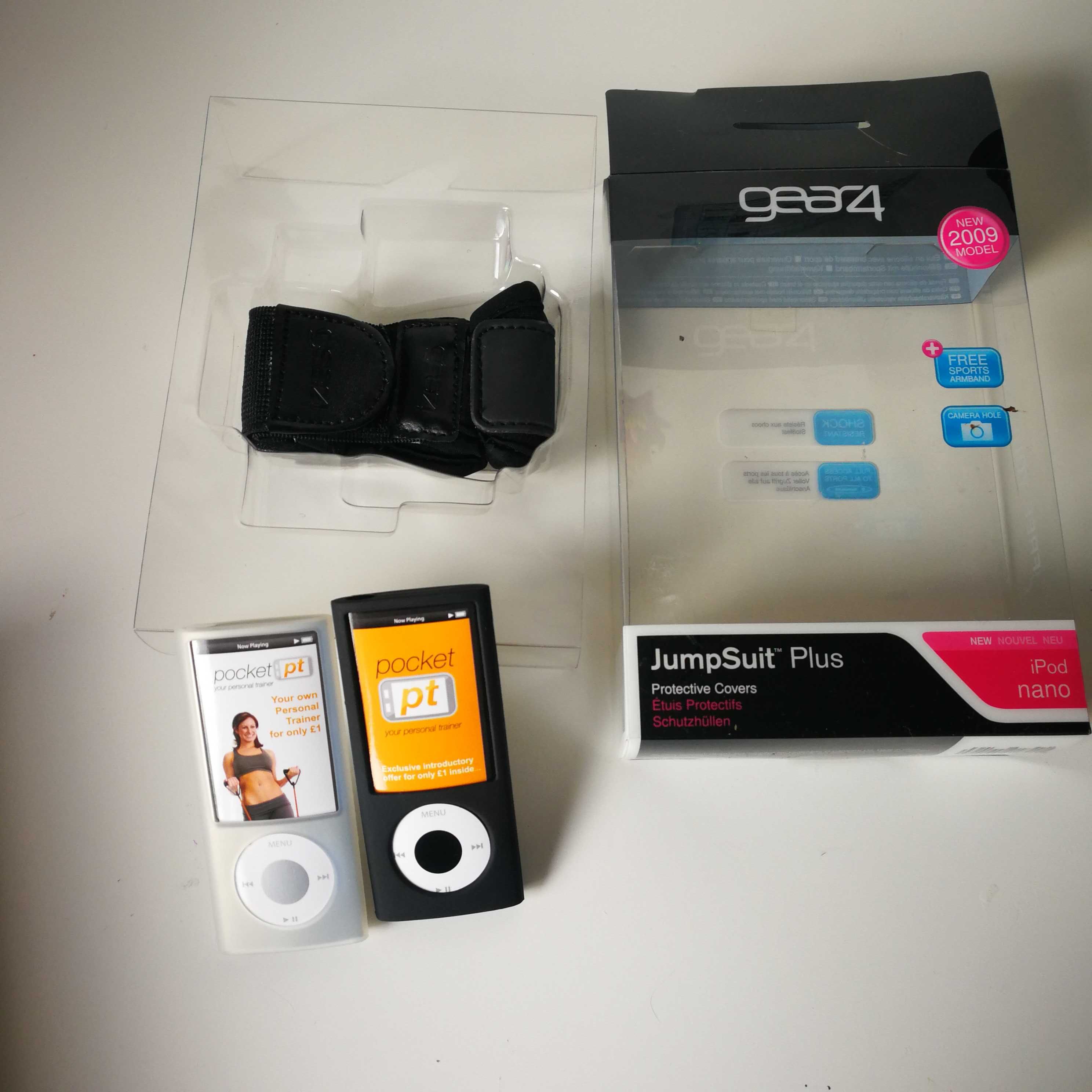GEAR4 - Capas Silicone e fita braço iPod Nano