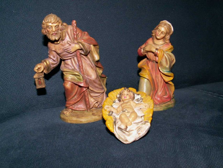 Figurki 11,5 cm - Włoskie  do szopki Bożonarodzeniowej - Komplet figur