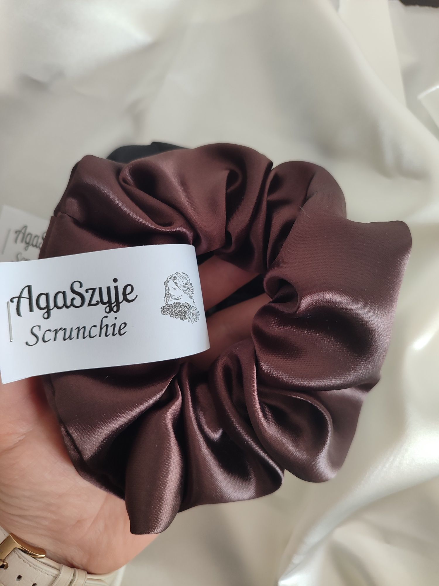 Scrunchie do włosów rozm XL