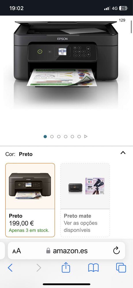 Impressora Epson xp3100 Wi-Fi