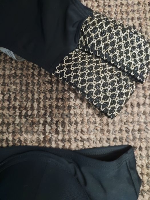 Купальник чорний леопринт