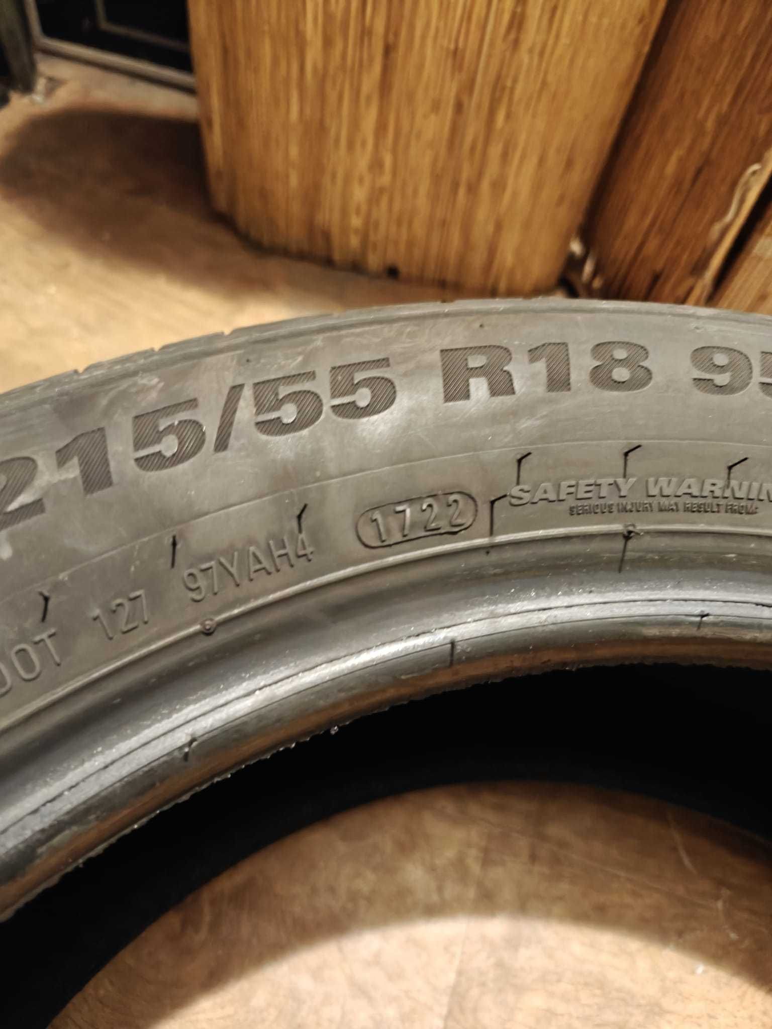 Opony letnie Kumho Ecsta HS51 215/55 r18 jak nowe