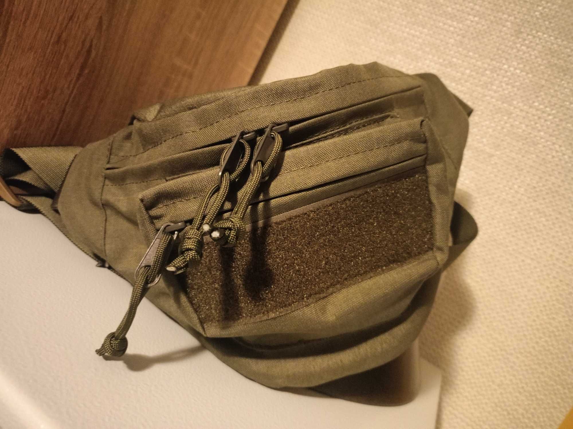 Nerka taktyczna EDC Cordura ranger green torba biodrowa REFU