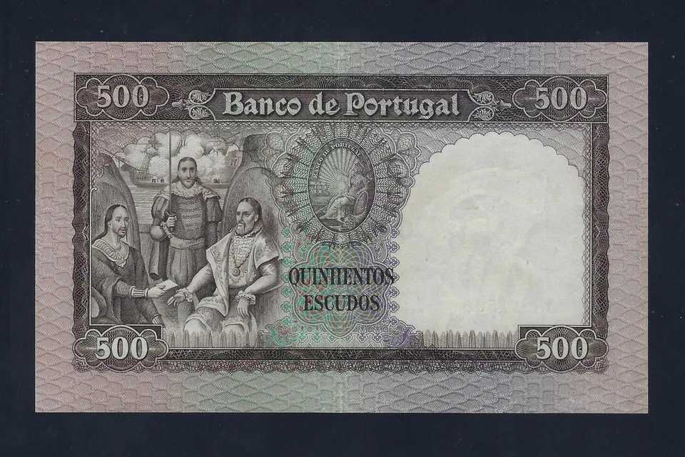 NOTA Portugal 500 Escudos 1958 P-162 XF RARE