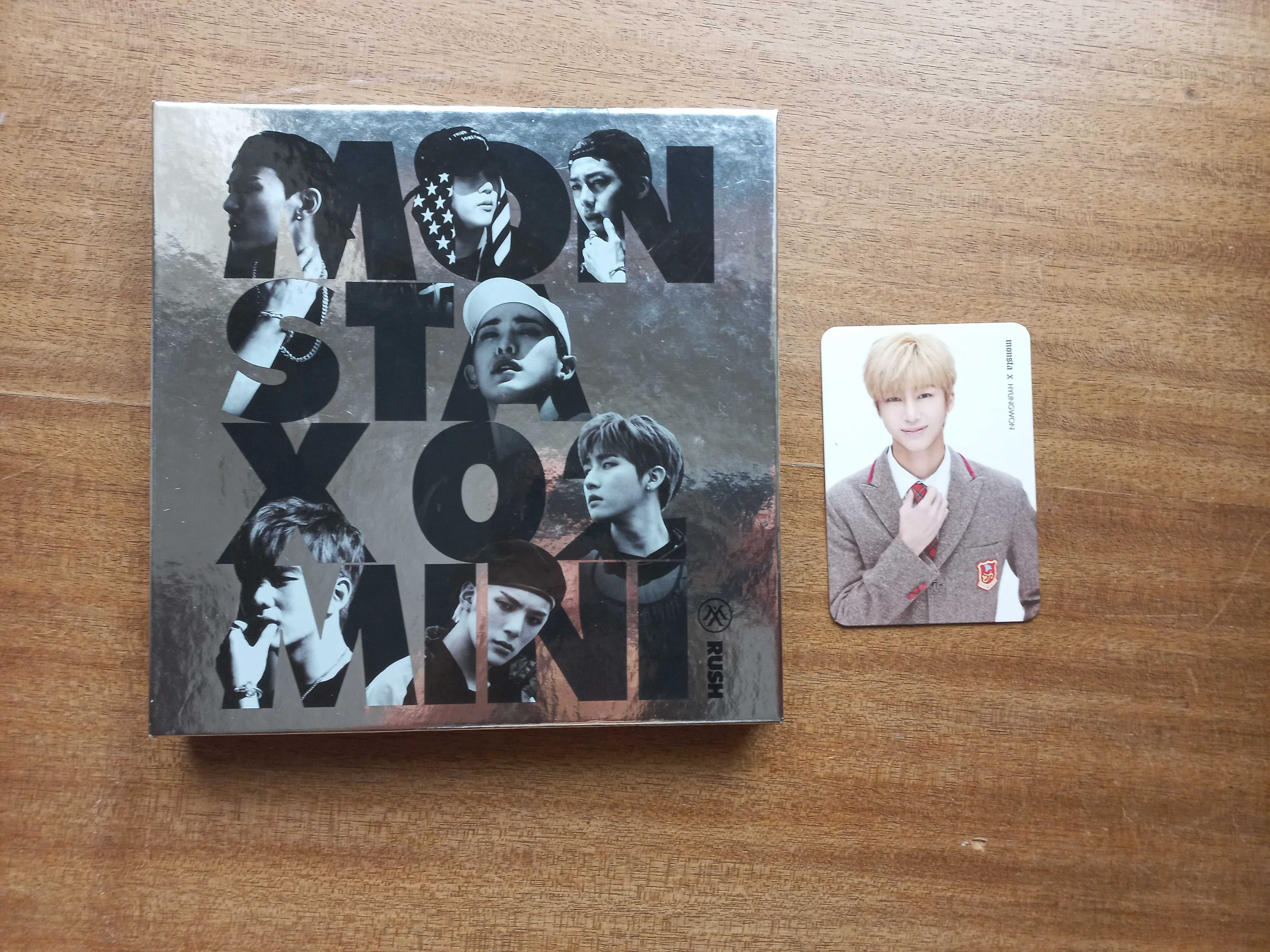 Álbum KPOP Monsta X - Rush + Photocard