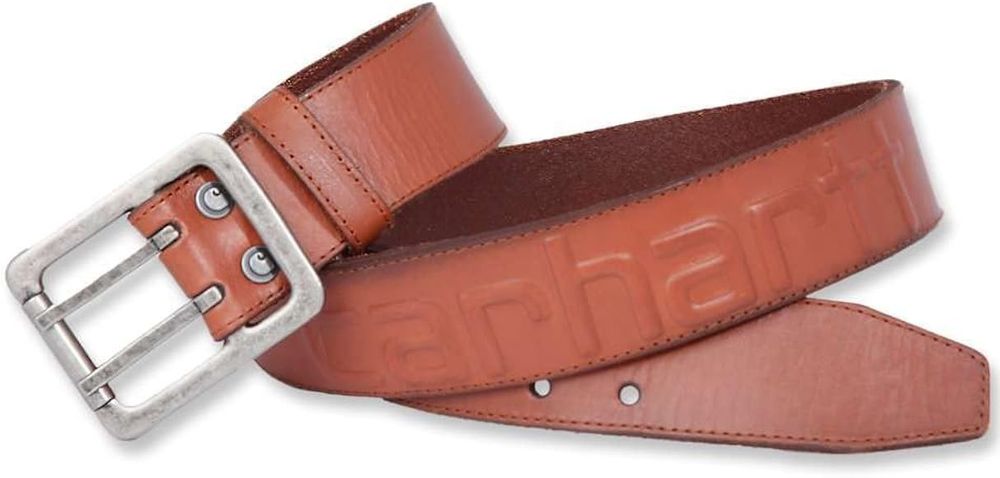 Carhartt Men's Belt with Logo Belt 4.2 Brown Polar Tommy Men's/32