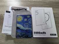 Супер тонкий (беспроводной) 6.9мм Повербанк/Power Bank 5000mAh/ Новый